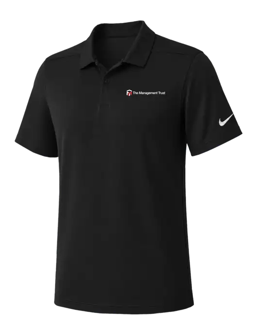 Nike Black Dry Essential Solid Polo w/The Management Trust Logo