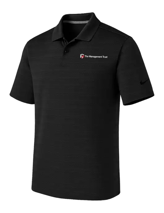 Nike Black Dri-FIT Vapor Jacquard Polo w/The Management Trust Logo