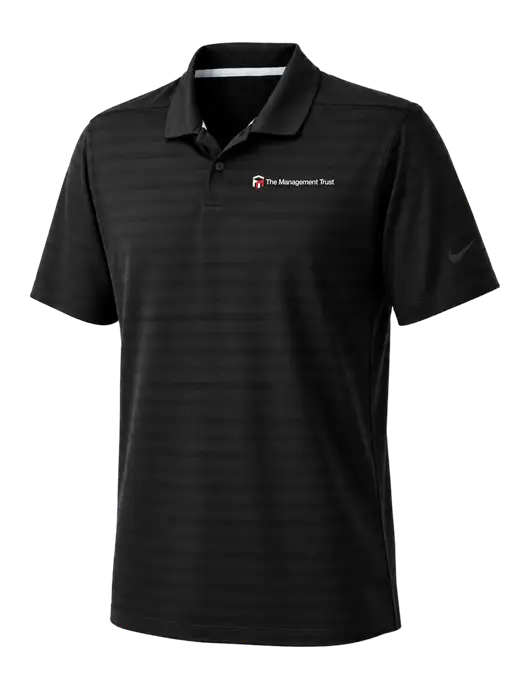 Nike Black Dri-FIT Vapor Jacquard Polo w/The Management Trust Logo