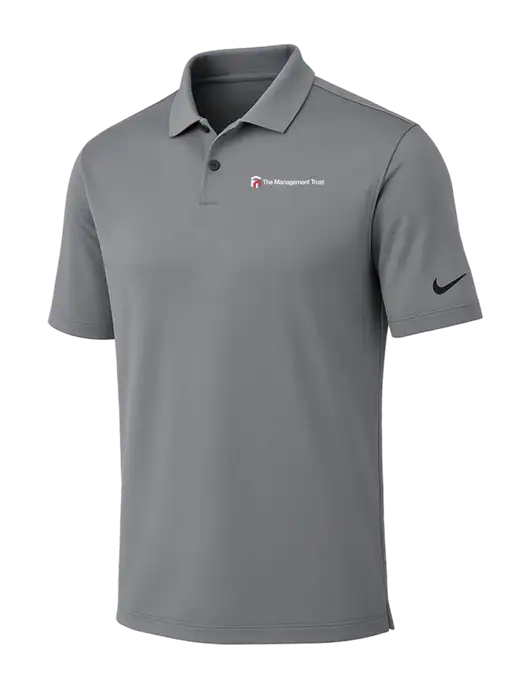 Nike Medium Grey Dri-FIT Vapor Polo w/The Management Trust Logo