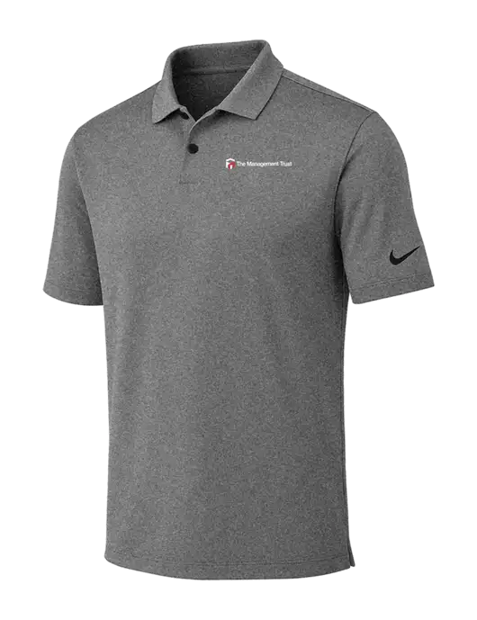 Nike Dark Grey Heather Dri-FIT Vapor Polo w/The Management Trust Logo