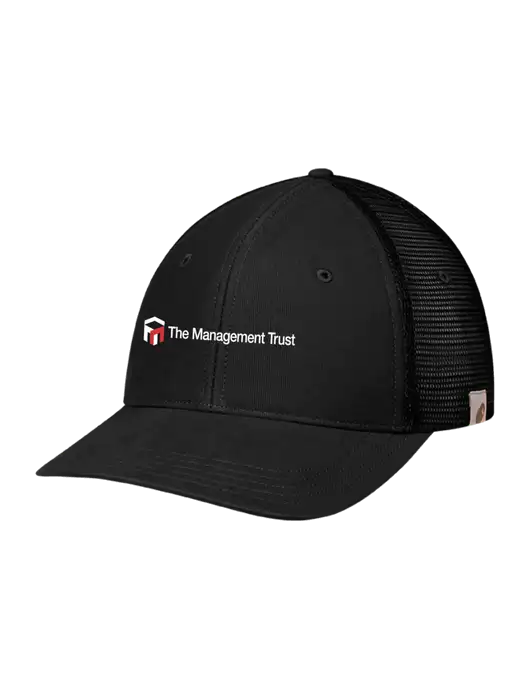 Carhartt Black Canvas Trucker Cap w/The Management Trust Logo
