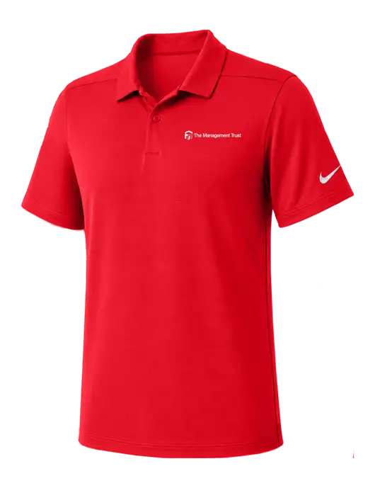 Nike Red Dry Essential Solid Polo w/The Management Trust Logo