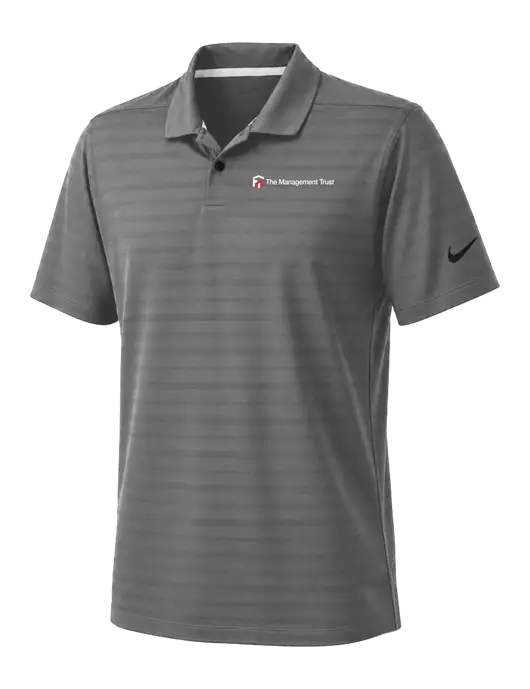 Nike Dark Medium Grey Dri-FIT Vapor Jacquard Polo w/The Management Trust Logo