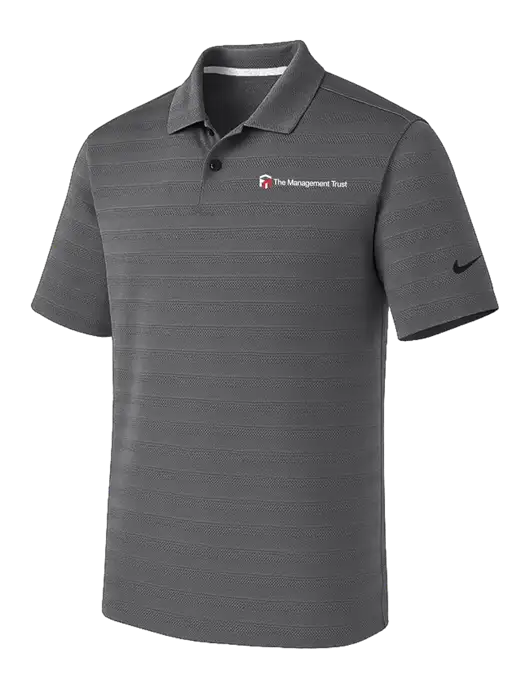 Nike Dark Medium Grey Dri-FIT Vapor Jacquard Polo w/The Management Trust Logo