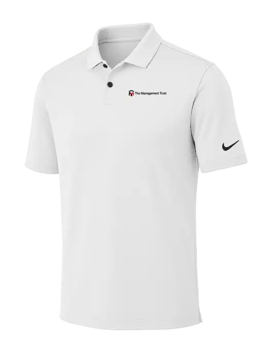 Nike White Dri-FIT Vapor Polo w/The Management Trust Logo