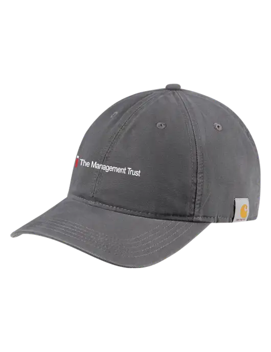 Carhartt Dark Grey Cotton Canvas Cap w/The Management Trust Logo