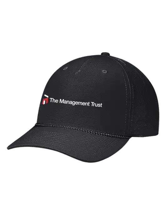 Richardson Laser Perf Performance Black/Black-Grey Rope Cap w/The Management Trust Logo