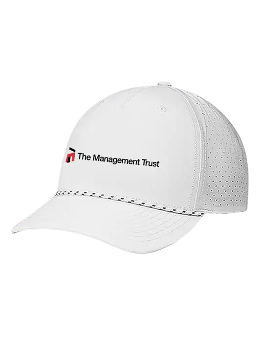 Richardson Laser Perf Performance White/White-Black Rope Cap w/The Management Trust Logo