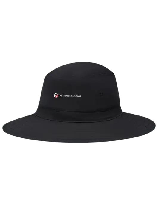 Black Booney Sun Hat w/The Management Trust Logo