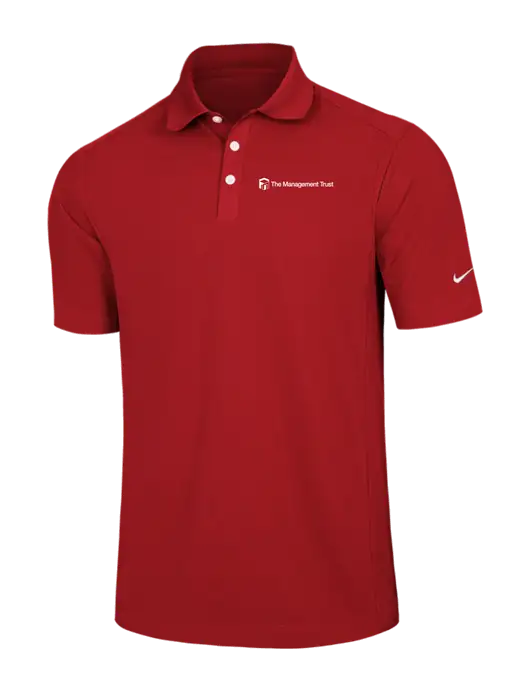 Nike Red Dri-FIT Classic Polo w/The Management Trust Logo