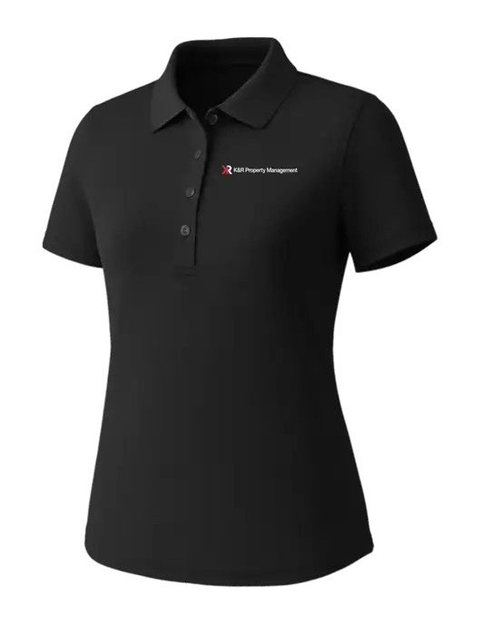 Callaway Womens Core Black Performance Polo w/K&R Property Management Logo