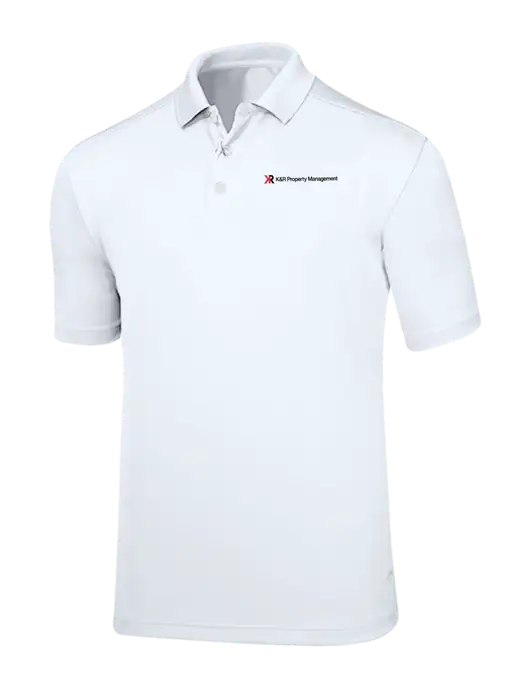 Callaway Core Bright White Performance Polo w/K&R Property Management Logo