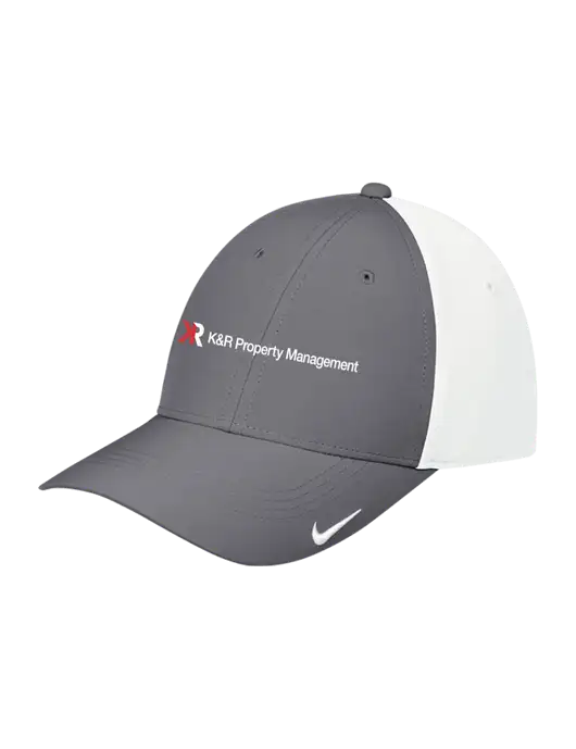 Nike Dark Grey/White Dri-FIT Legacy Cap w/K&R Property Management Logo