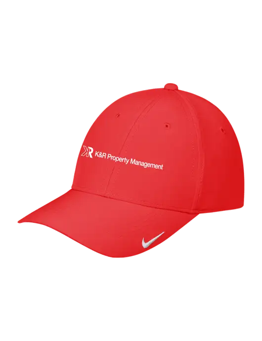 Nike Red Dri-FIT Legacy Cap w/K&R Property Management Logo
