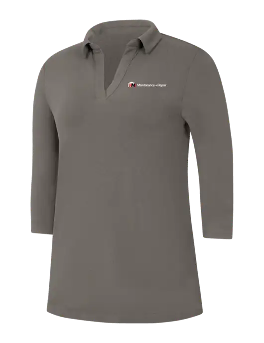 Womens Dark Grey Luxe Knit Tunic w/HMI Maintenance + Repair Logo