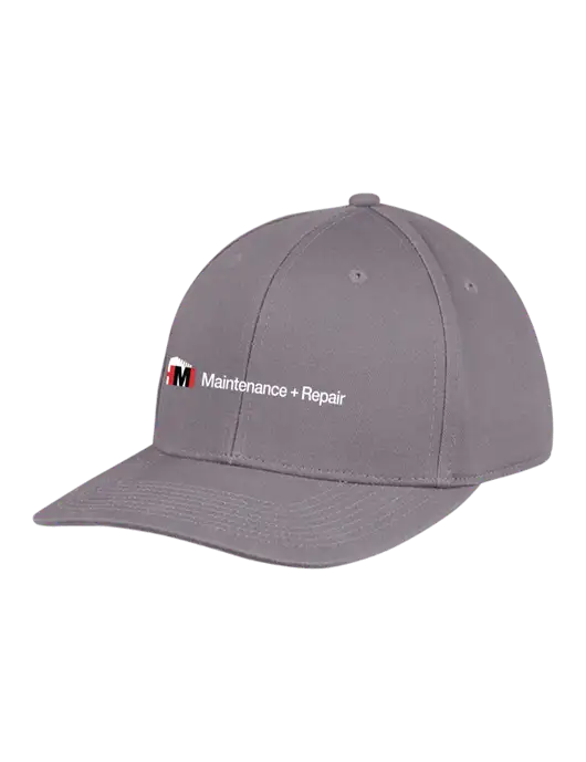 Premium Modern Structured Twill Charcoal Snapback Cap w/HMI Maintenance + Repair Logo