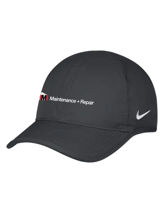 Nike Charcoal Featherlight Cap w/HMI Maintenance + Repair Logo