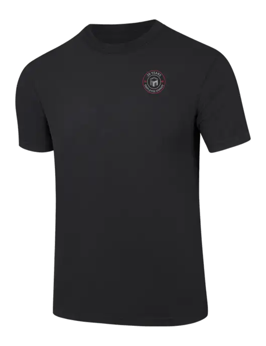Comfort Colors 6.1 oz Black Heavyweight Ring Spun T-Shirt w/20 Years of Trust Logo