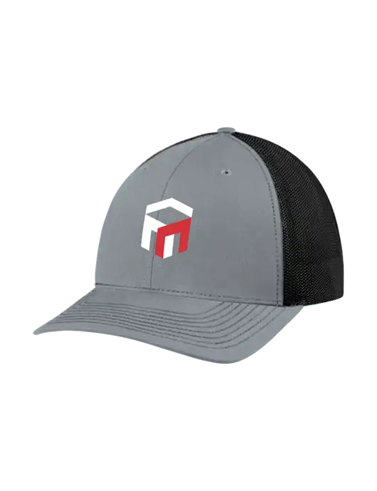 Richardson Adjustable Snapback Original 112 Trucker Cap Heather Grey w/Black Mesh w/The Management Trust Logo