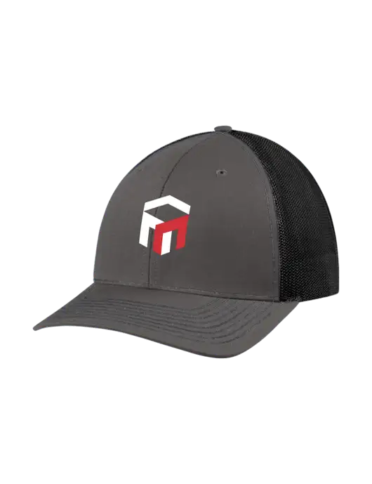 Richardson Adjustable Snapback Original 112 Trucker Cap Dark Grey w/Black Mesh w/The Management Trust Logo