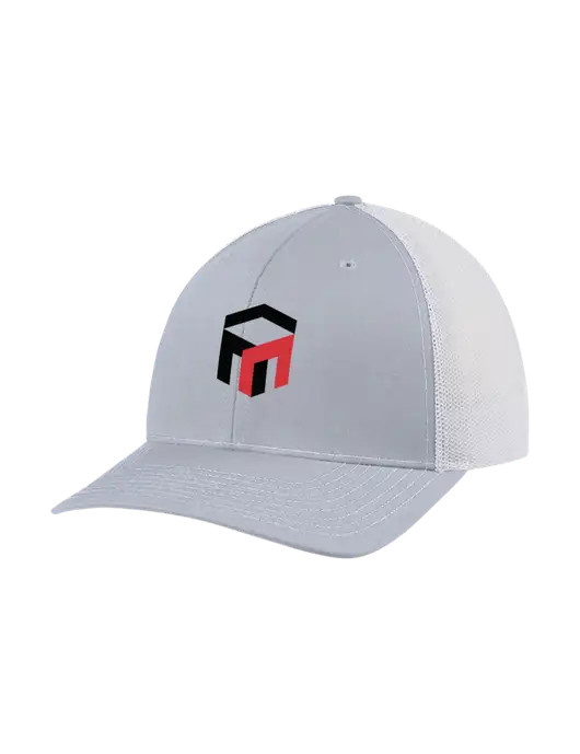 Richardson Adjustable Snapback Original 112 Trucker Cap Light Heather Grey w/White Mesh w/The Management Trust Logo