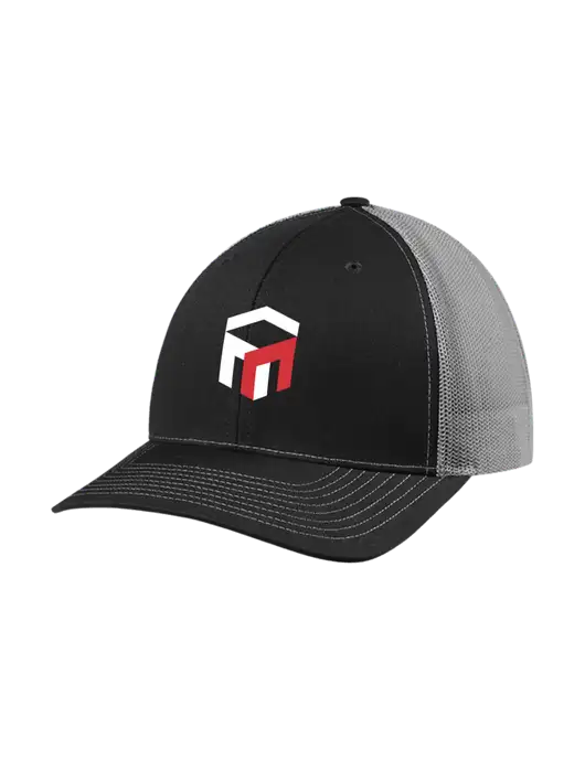 Richardson Adjustable Snapback Original 112 Trucker Cap Black w/Charcoal Mesh w/The Management Trust Logo