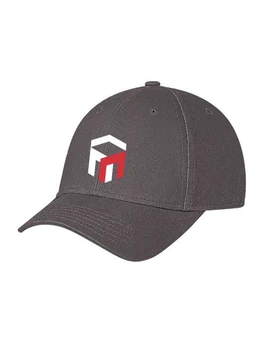 Medium Dark Grey Structured Soft Snap Closure Hook & Loop Cap w/The Management Trust Logo