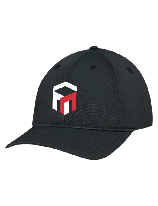 Black Nylon Twill Performance Cap w/The Management Trust Logo
