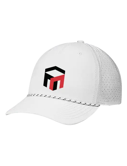 Richardson Laser Perf Performance White/White-Black Rope Cap w/The Management Trust Logo