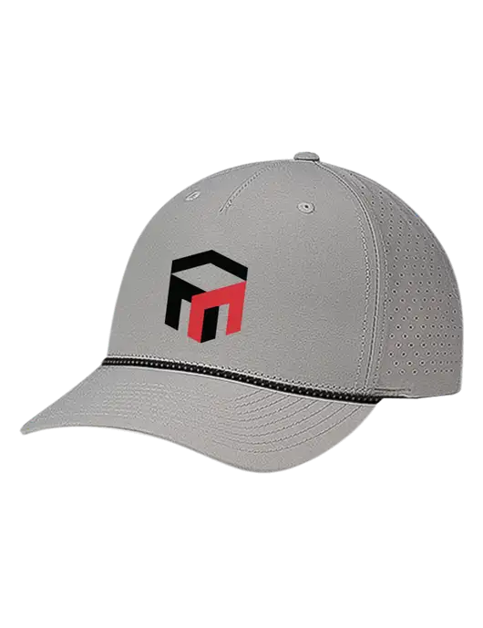 Richardson Laser Perf Performance Light Grey/Black-Grey Rope Cap w/The Management Trust Logo