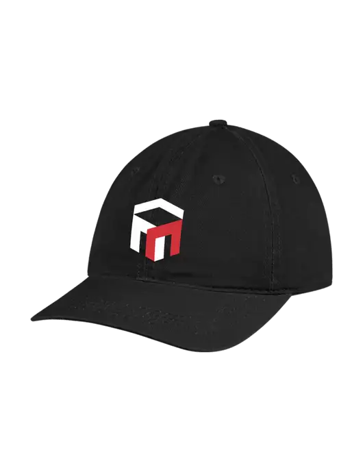Garment Washed Unstructured Twill Black Cap w/The Management Trust Logo