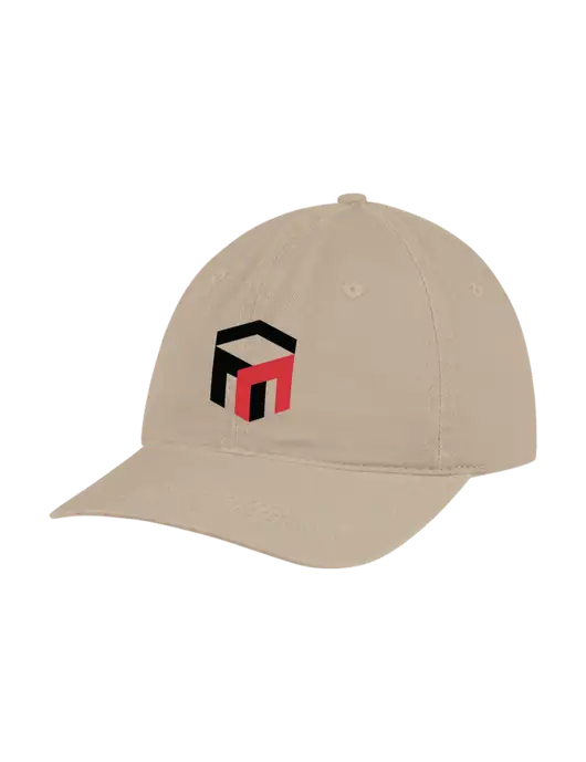 Garment Washed Unstructured Twill Tan Cap w/The Management Trust Logo