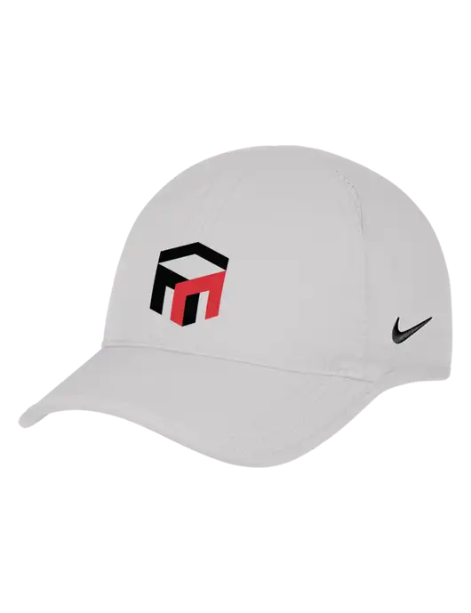 Nike White Featherlight Cap w/The Management Trust Logo