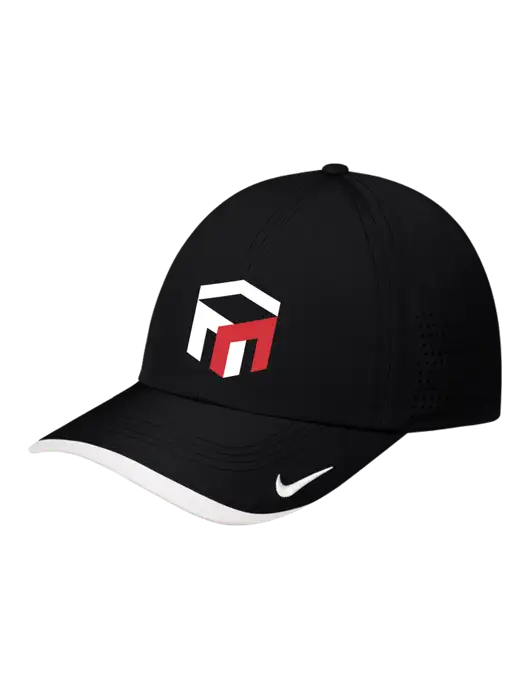 Nike Black/White Dri-FIT Perforated Performance Cap w/The Management Trust Logo