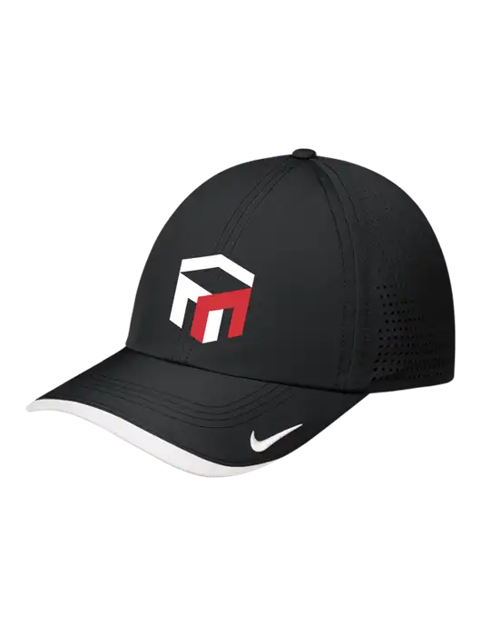 Nike Black/White Dri-FIT Perforated Performance Cap w/The Management Trust Logo