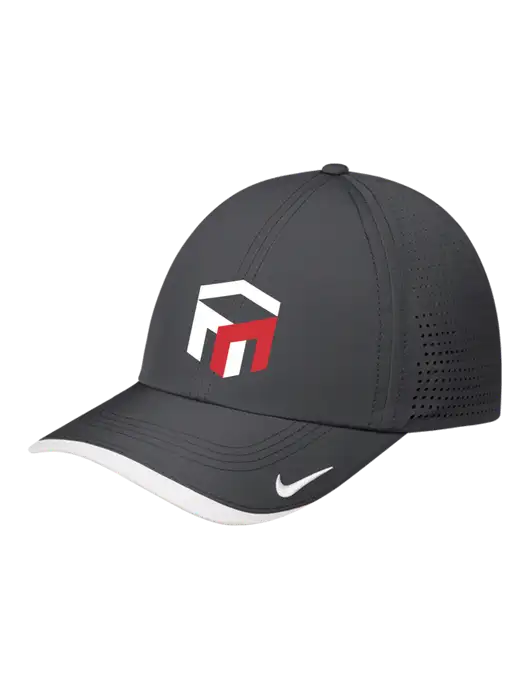 Nike Dark Grey/White Dri-FIT Perforated Performance Cap w/The Management Trust Logo