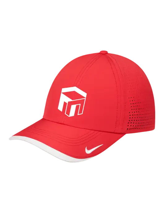 Nike Red/White Dri-FIT Perforated Performance Cap w/The Management Trust Logo