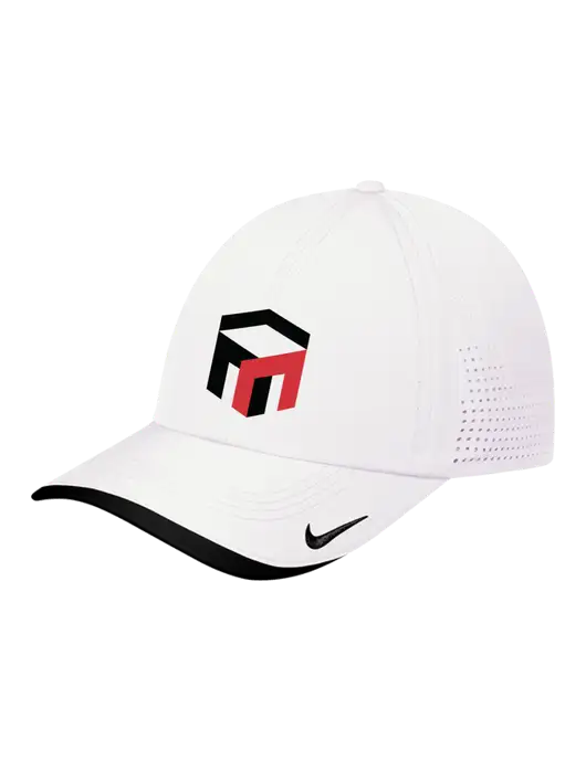Nike White/Black Dri-FIT Perforated Performance Cap w/The Management Trust Logo