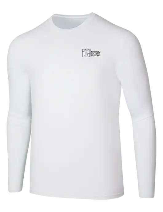 Seriously Soft White Long Sleeve T-Shirt w/Integrity Builders West Logo