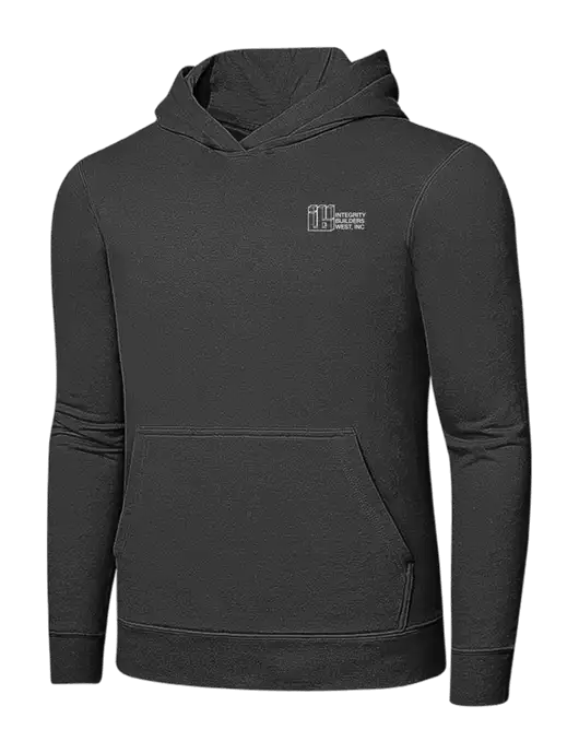 Charcoal 7.8 oz Ring Spun Hooded Sweatshirt w/Integrity Builders West Logo