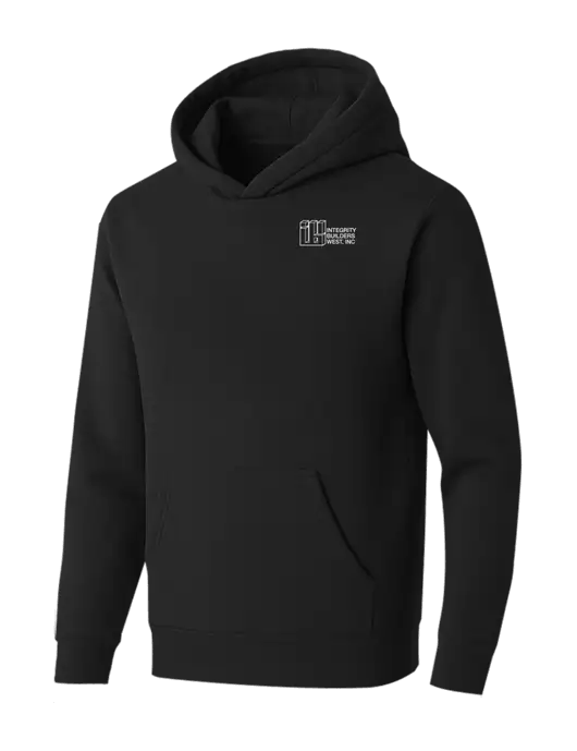 BELLA+CANVAS Black Sponge Fleece Pullover Hoodie w/Integrity Builders West Logo