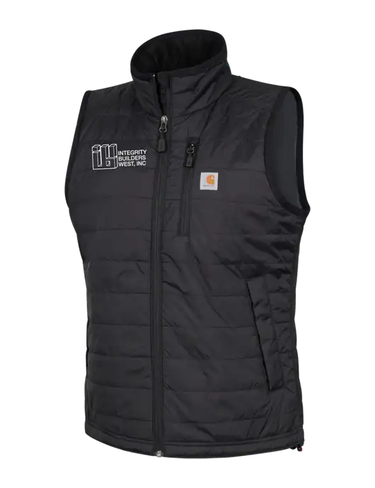 Carhartt Womens Black Gilliam Vest w/Integrity Builders West Logo