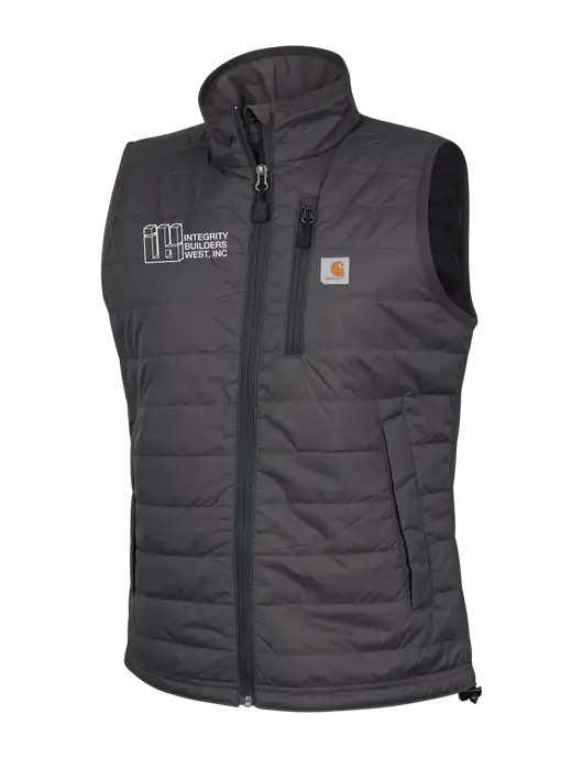 Carhartt Womens Dark Grey Gilliam Vest w/Integrity Builders West Logo