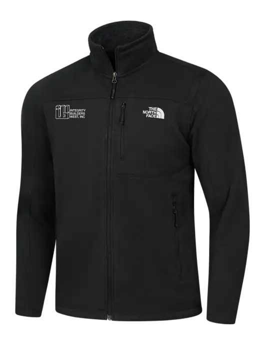 North Face Black Heather Sweater Fleece Jacket w/Integrity Builders West Logo