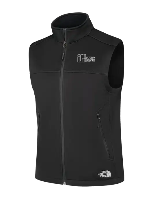North Face Black Ridgewall Soft Shell Vest w/Integrity Builders West Logo
