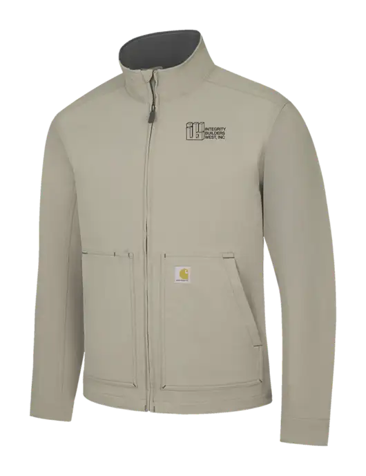 Carhartt Light  Grey Super Dux Soft Shell Jacket w/Integrity Builders West Logo