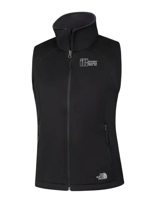 The North Face Womens Black Ridgewall Soft Shell Vest  w/Integrity Builders West Logo